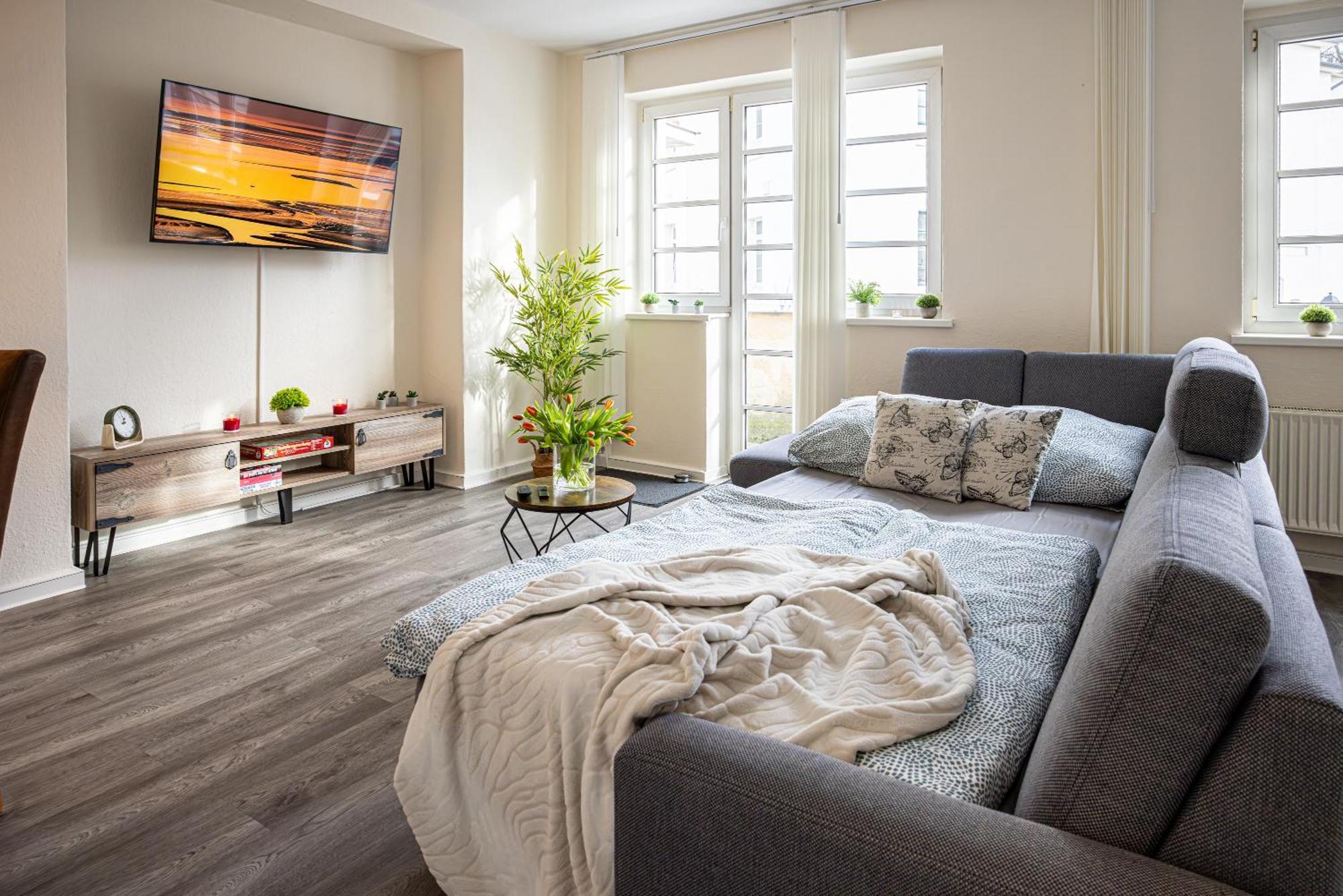 Luxus City Apartment Sauna Balkon Kueche Zentral Rostock Exterior foto